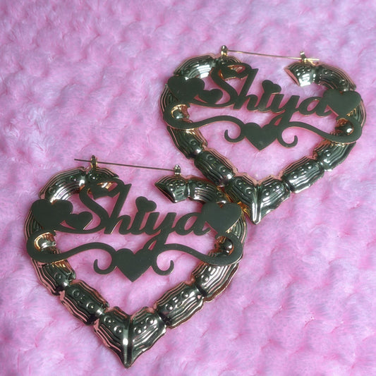 Bamboo Custom Hoops 🎀