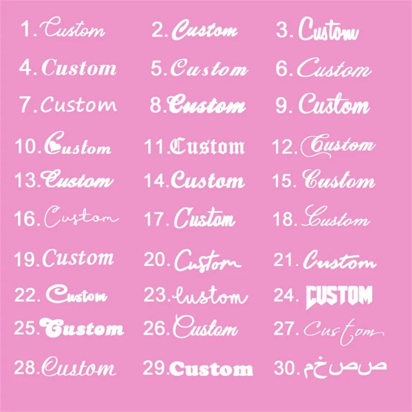 Bamboo Custom Hoops 🎀